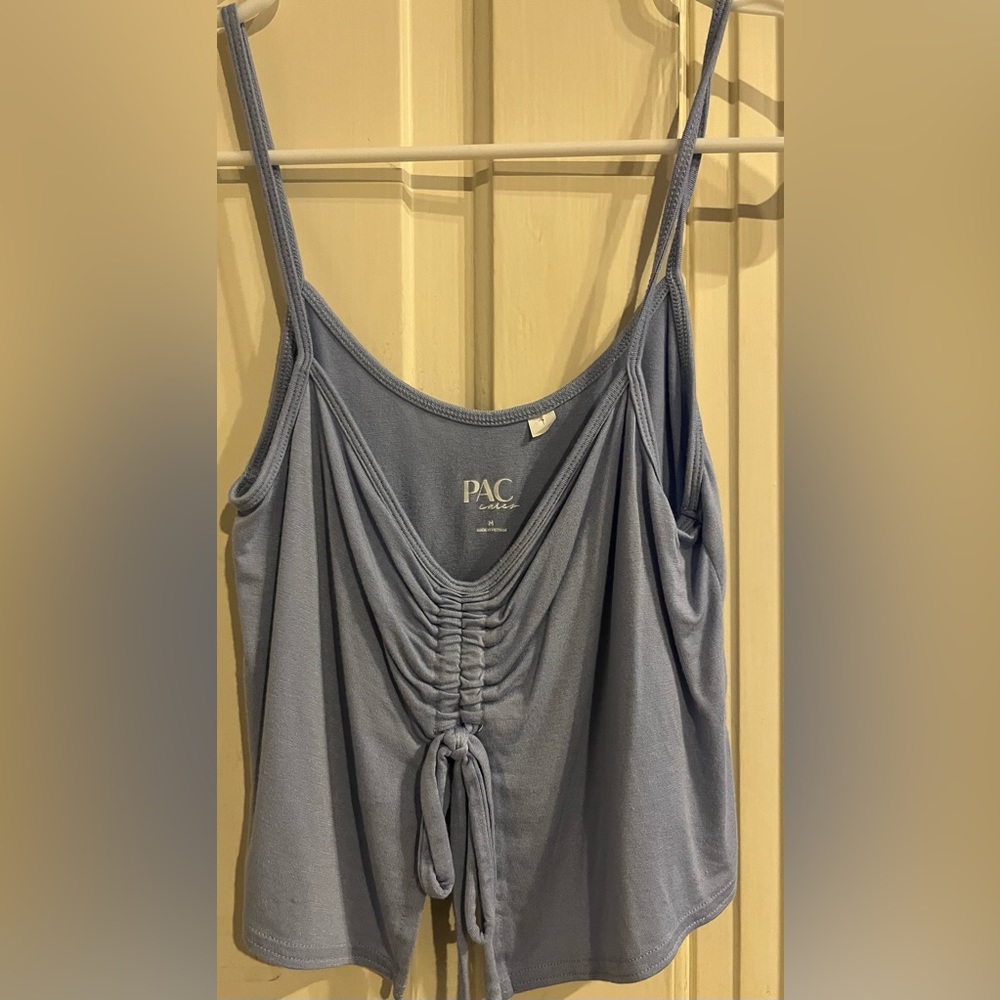 Cropped Light Blue Tank Top